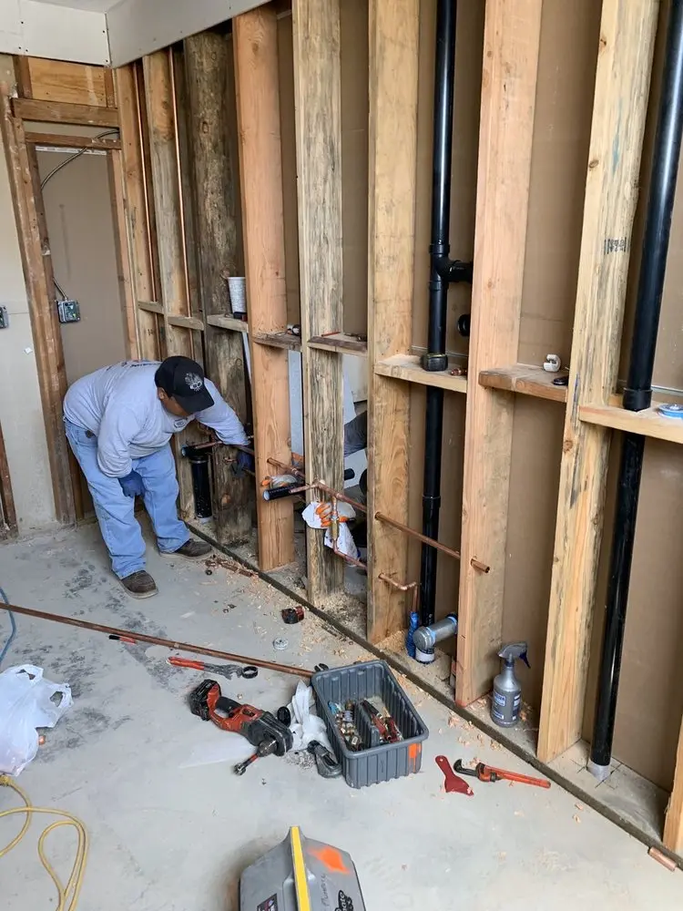 Commercial rough-in plumbing for Water Heater Replacement in Highland Park Arlington